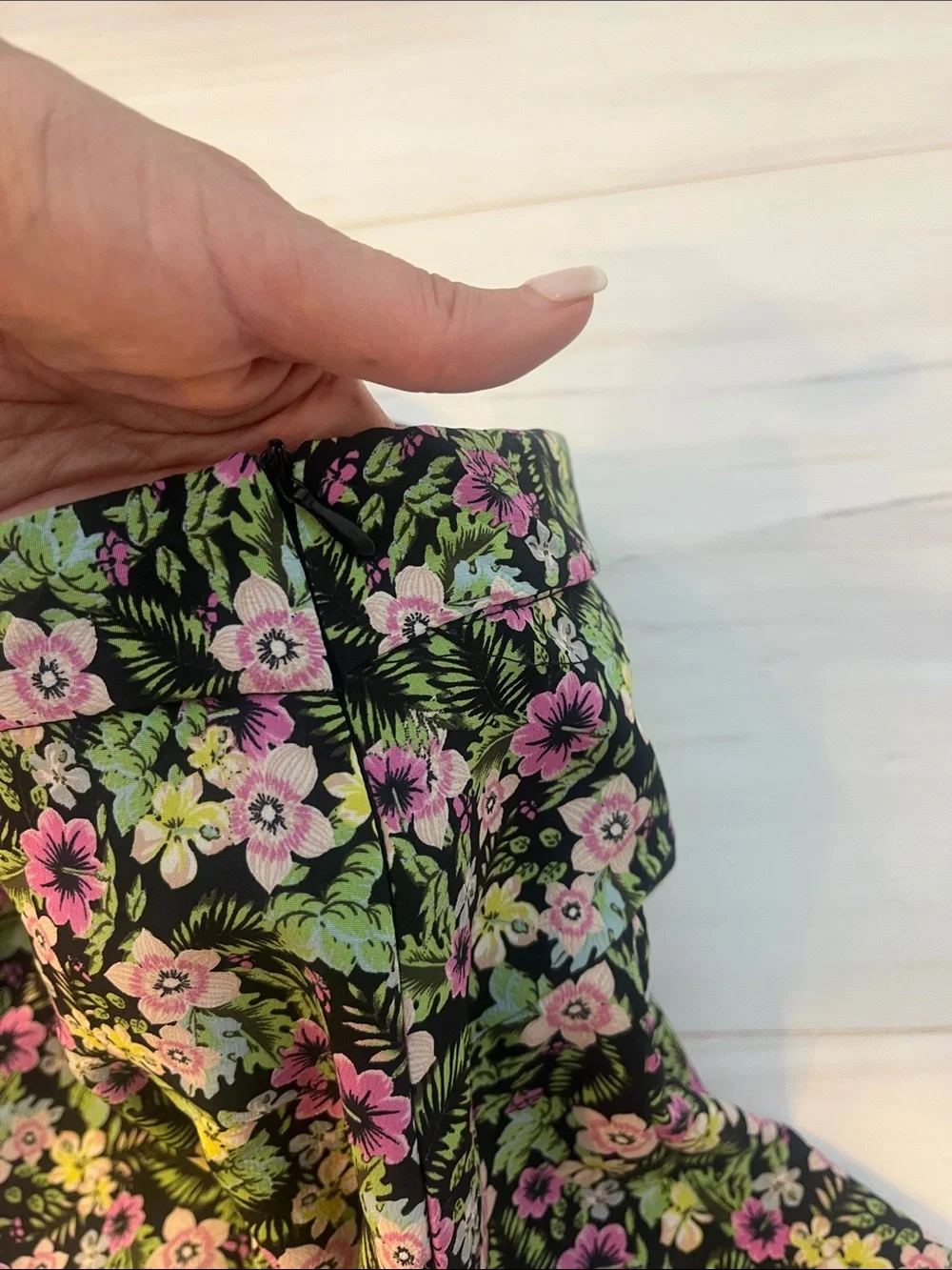 Zara Floral A-Line Mini Skort